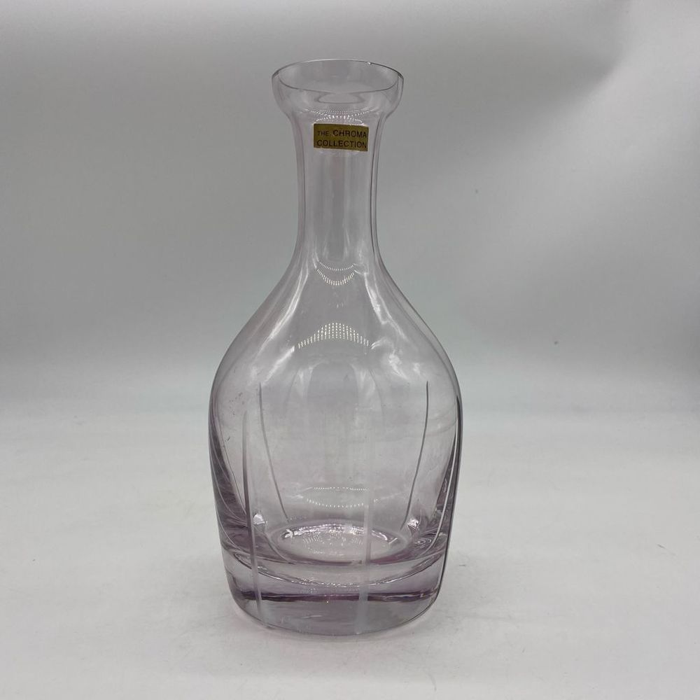 Lavender Lead Crystal Vase By The Chroma Collection 9.25” tall